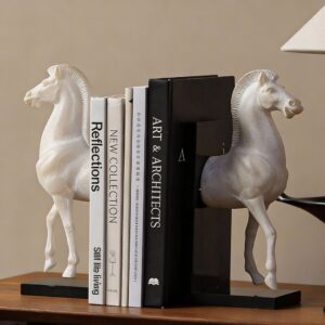 Horse Figurine For Living Room Decor Study Or Office Desk Bookend Vintage Style